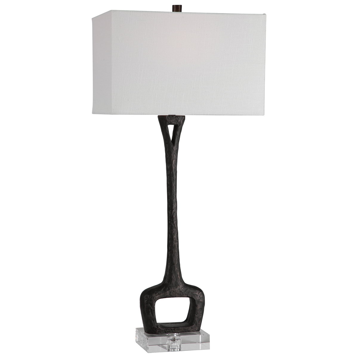 Darbie Iron Table Lamp, by Uttermost, 1'4" width x 2'11.75" height x 10" depth View 1