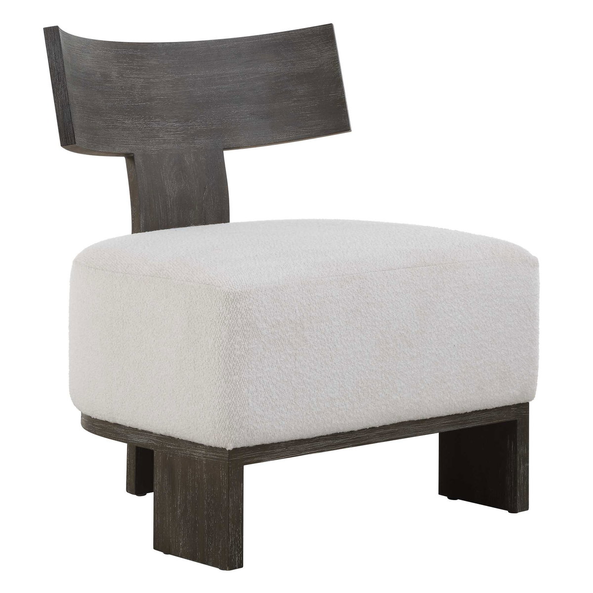 Finlay Dark Walnut Accent Chair, by Uttermost, 27.5" width x 32.25" height x 25.5" depth View 5