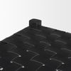 Shane Black Wood with Woven Black Leather Bench thumbnail 7