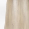 Maxwell 48' Round Pedestal Dining Table | White Marble & Light Brown Wood | Seats 4, by Mercana, 48" length x 48" width x 30" height thumbnail 10