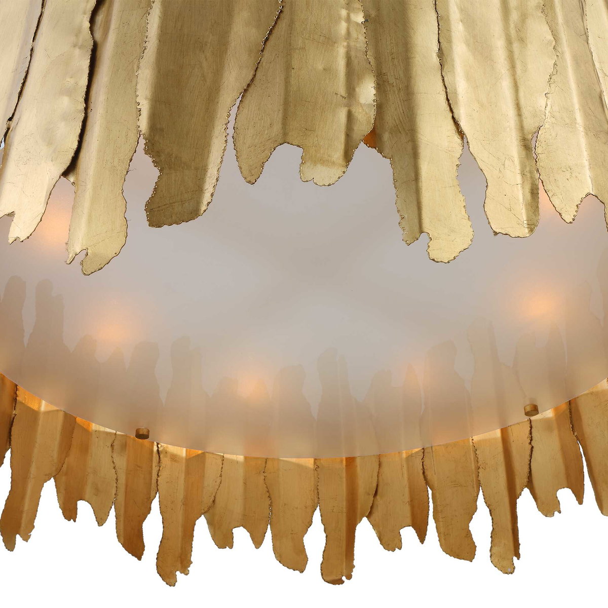 Golden Gate 8 Light Industrial Pendant, by Uttermost, 28" width x 18" height x 28" diameter View 6