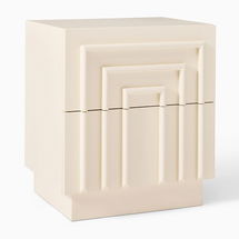 Online Designer Bedroom Harway 22" Nightstand, Ivory,