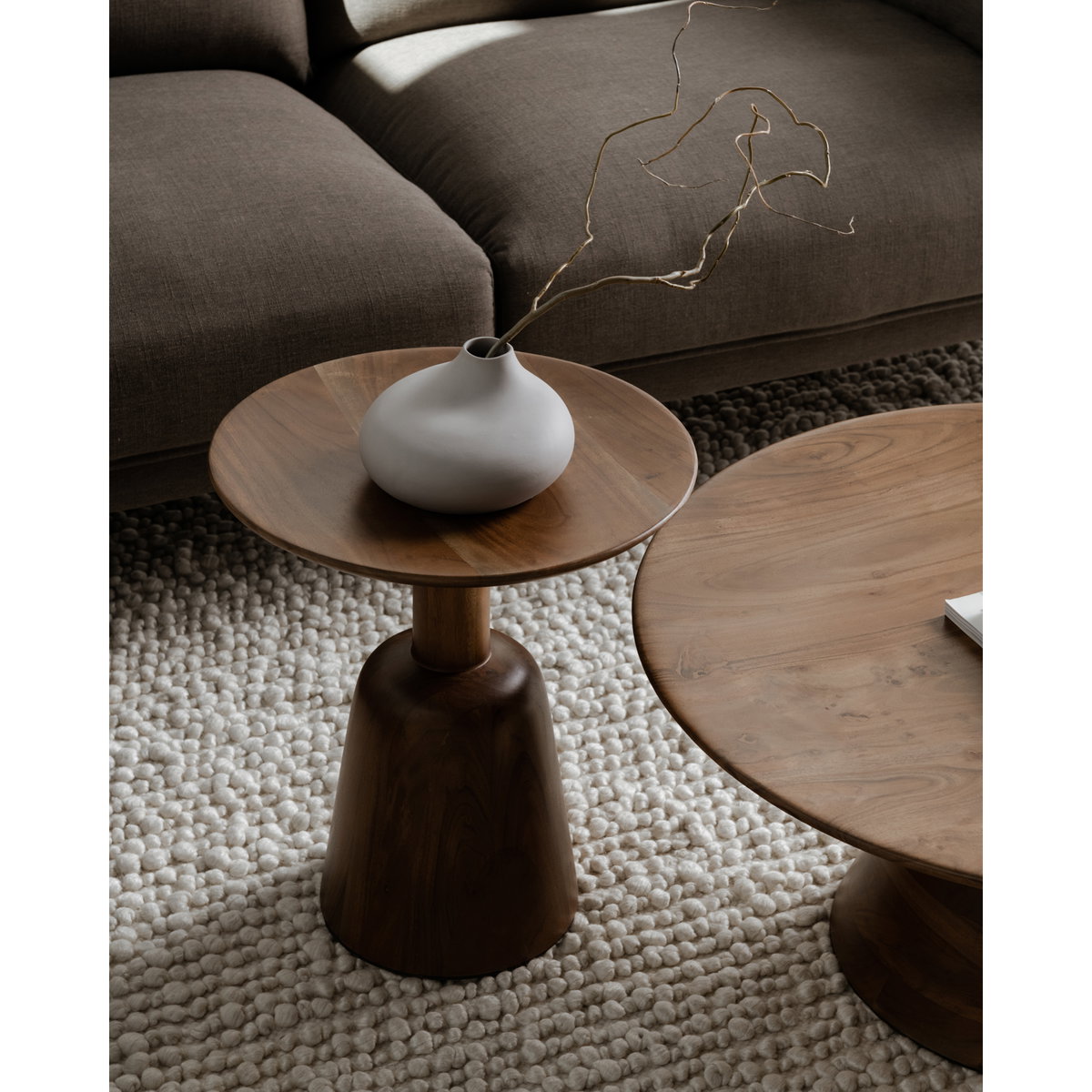 Nels Coffee Table Dark Brown, by Moe's Home, 30" width x 14" height x 30" depth View 7