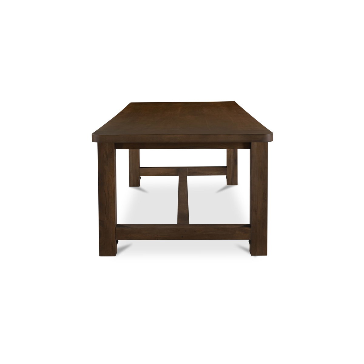 Wilson Dining Table Large Warm Brown, by Moe's Home, 120" width x 30" height x 40" depth View 3