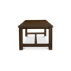 Wilson Dining Table Large Warm Brown, by Moe's Home, 120" width x 30" height x 40" depth thumbnail 3