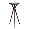 Tilton White Marble Accent Table, Side & End Table by Uttermost, 11" width x 24" height x 11" depth thumbnail 4