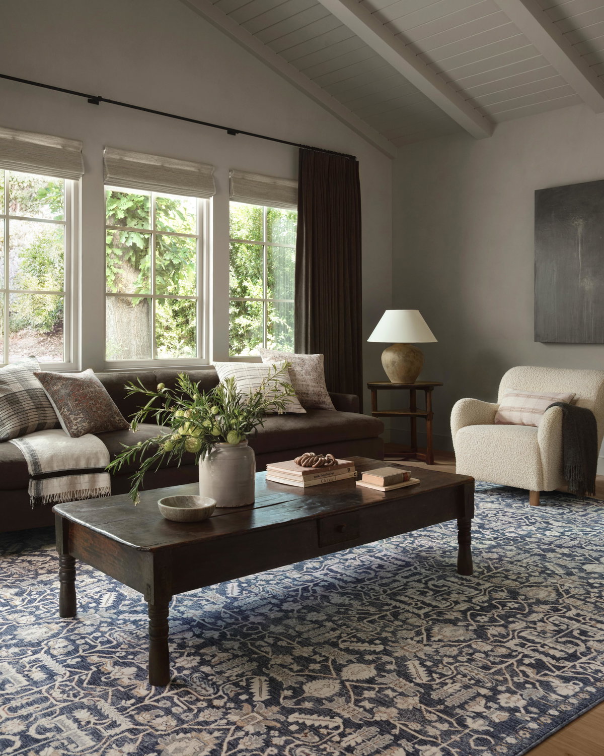Amber Lewis x Loloi Zuma Rug, 1'6" length x 1'6" width View 2