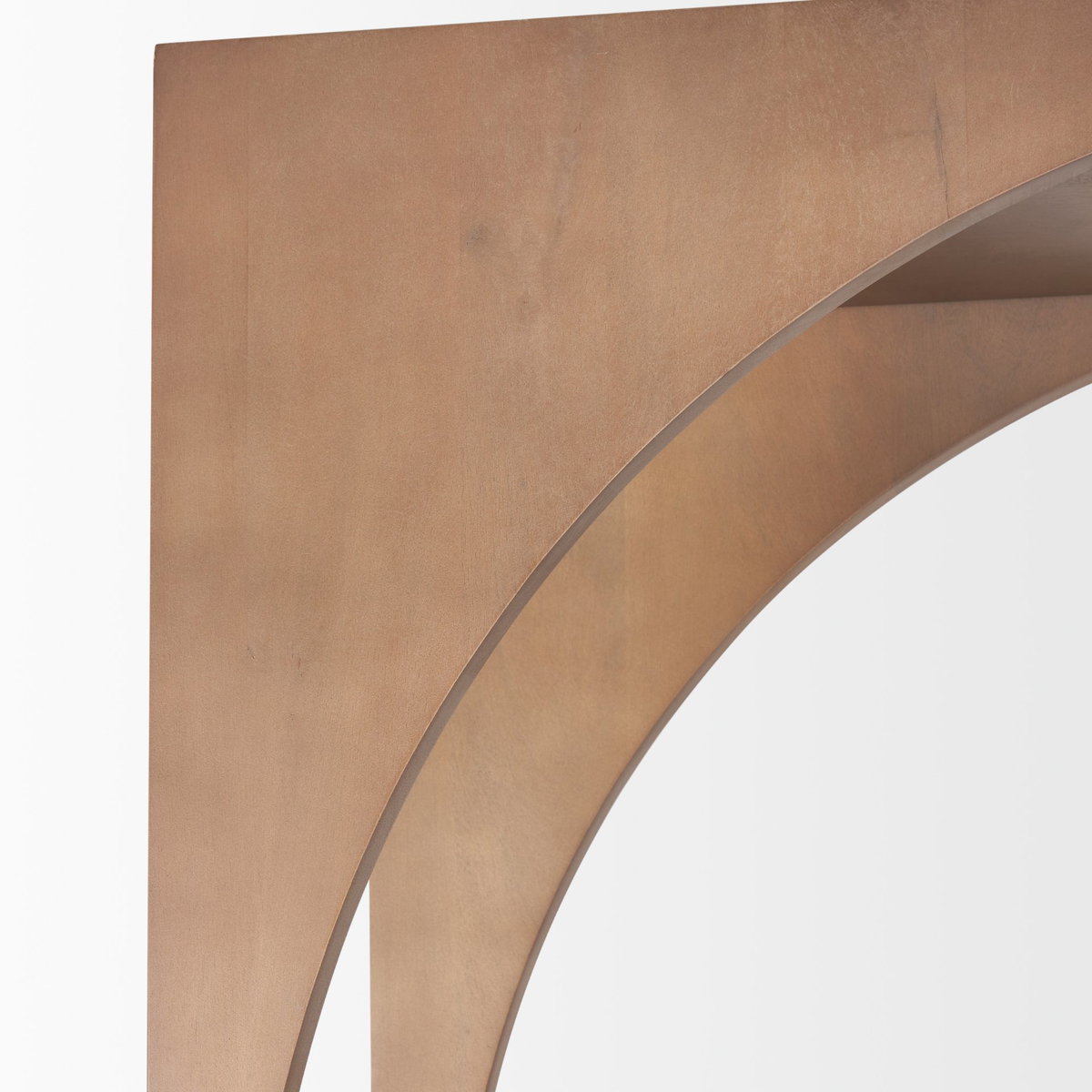 Bela Arched Shelving Unit Medium Brown Wood, Shelving & Bookcase by Mercana, 47" length x 16" width x 85" height View 8