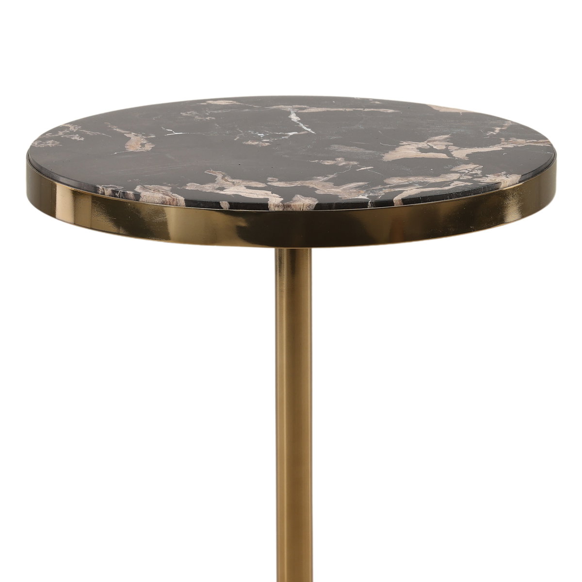 Neve Side Table, Side & End Table by Dovetail, 13.8" width x 26.3" height x 13.8" diameter x 13.8" depth View 3