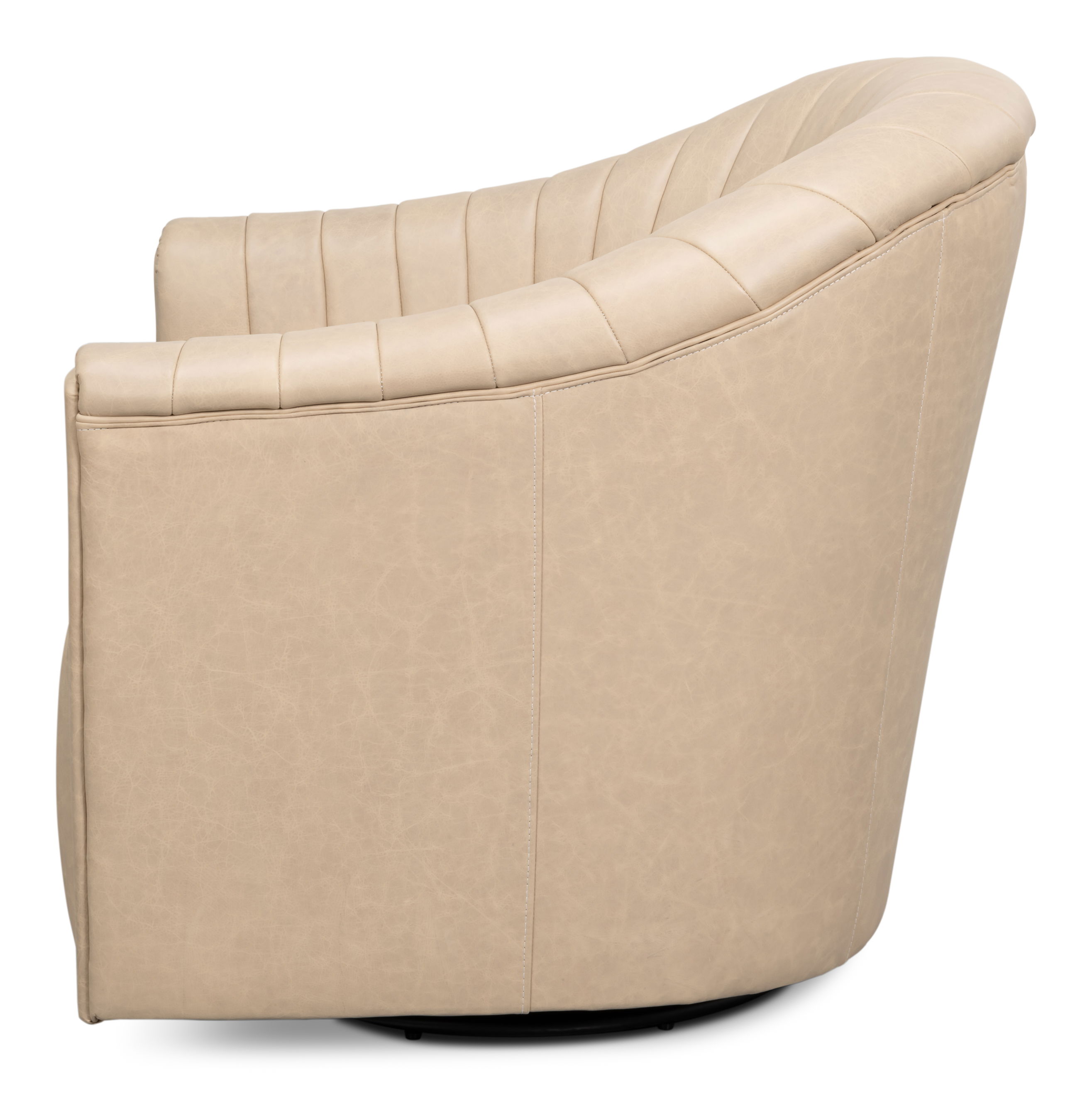 Essex Swivel Chair, Cappucino White large image 
