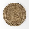 Allium Brown Handwoven Wool Cylindrical Pouf thumbnail 6