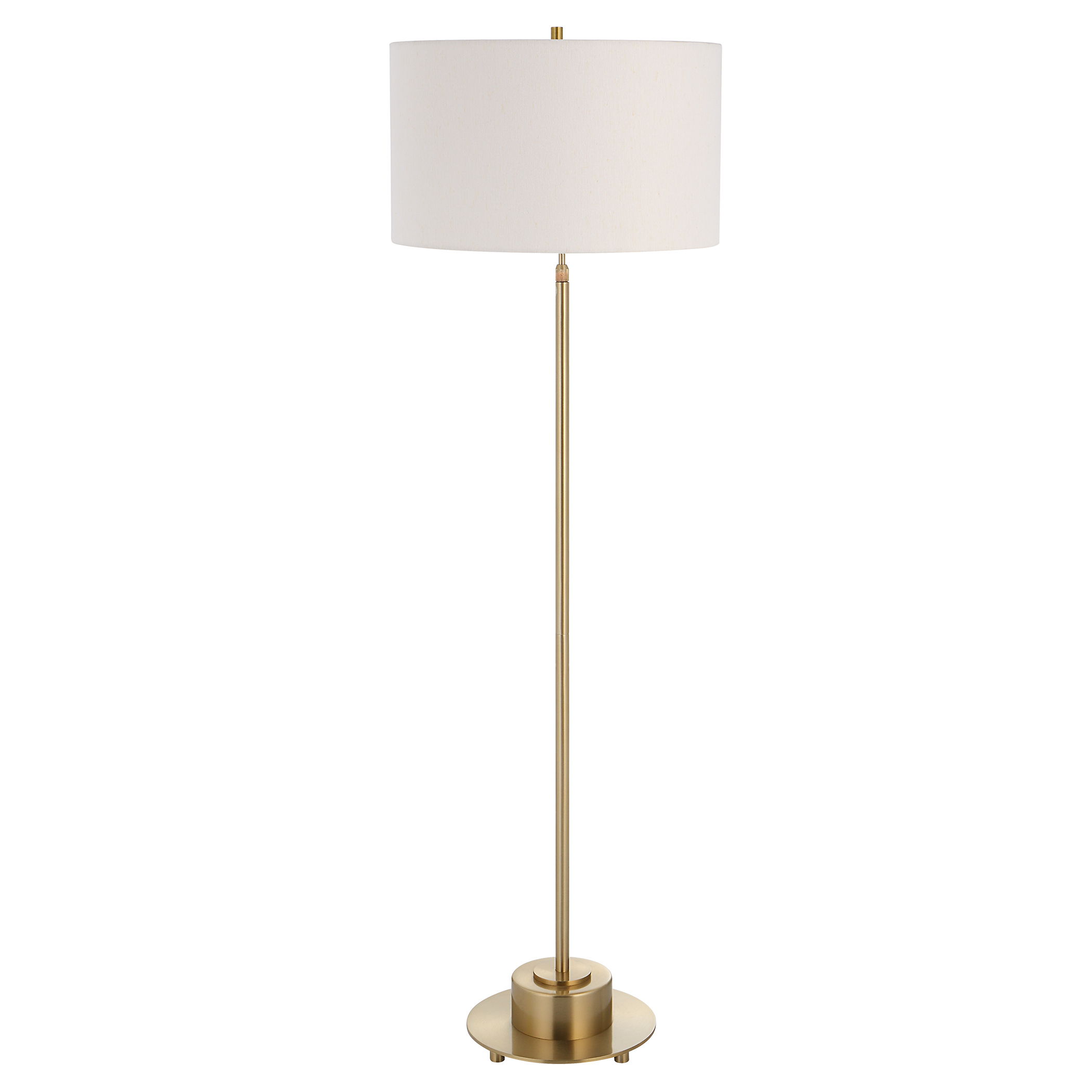 Prominence Brass Floor Lamp large image 