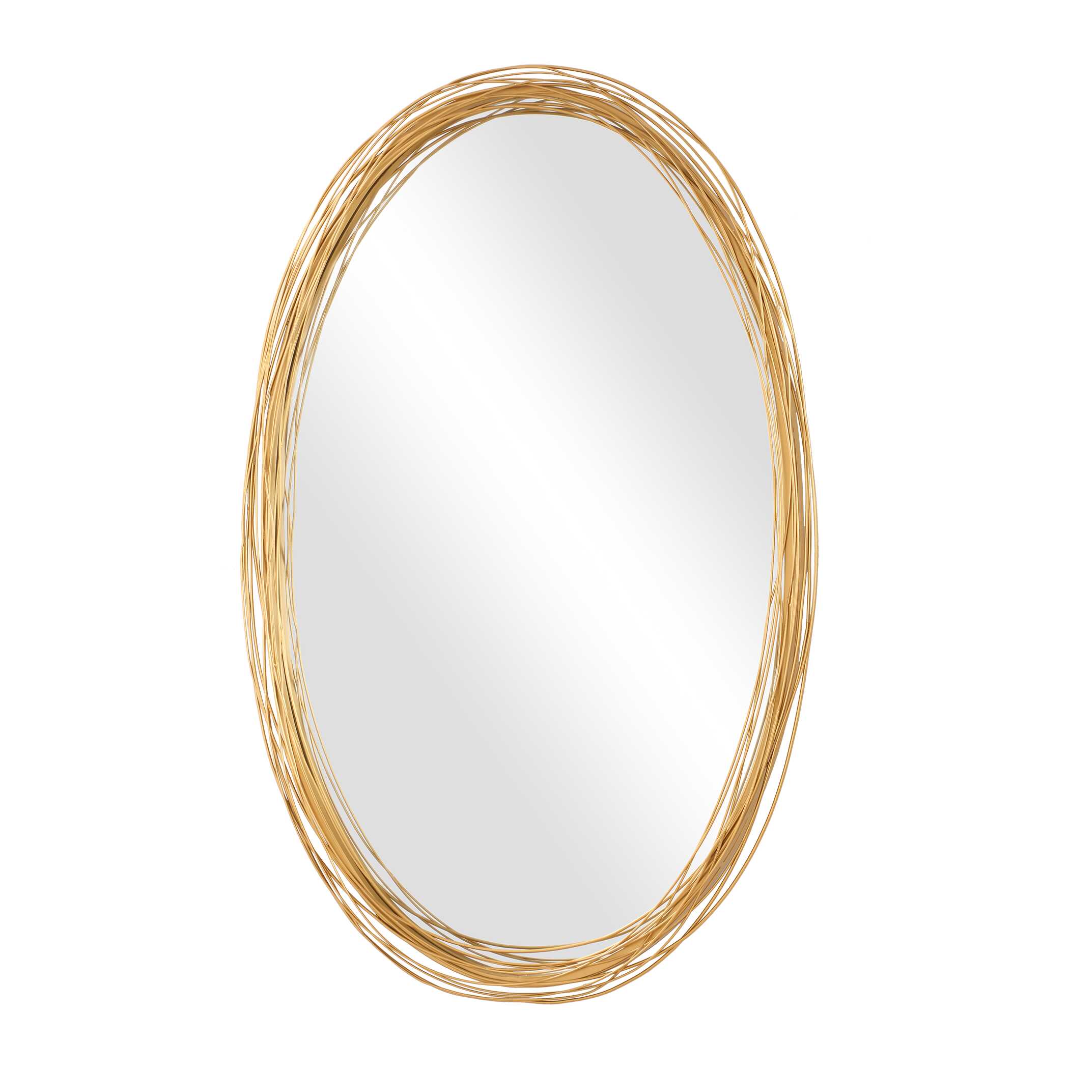 Gillian Oval Mirror, by Uttermost, 26" width x 38.75" height x 1.25" depth View 5