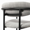 Parker Gray Fabric Seat Black Metal Bar Stool thumbnail 9