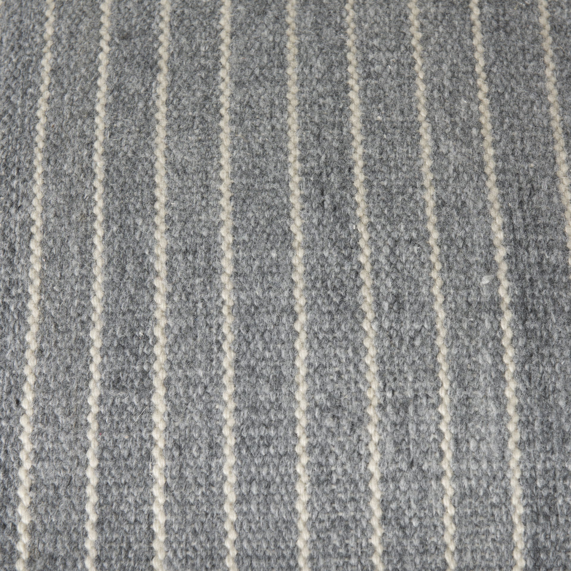 Kensie Large Blue Striped Pouf large image 