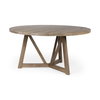 Legolas 60' Round Dining Table | Modern | Brown Wood | Seats 6, by Mercana, 60" length x 60" width x 30" height thumbnail 1