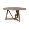 Legolas I 60' Round Brown Solid Wood Top & Base Dining Table thumbnail 0