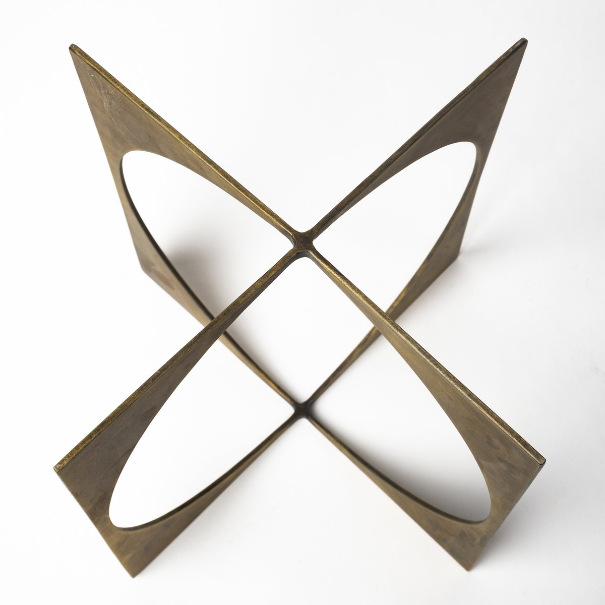 Lima II (Large) 10L x 10W Gold Geometric Decorative Object, by Mercana, 9.75" length x 9.75" width x 9.75" height View 7