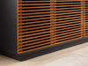 64' Rowan Media Center, Amber, Media Console by Greenington, 64.5" length x 20" width x 27.75" height thumbnail 4