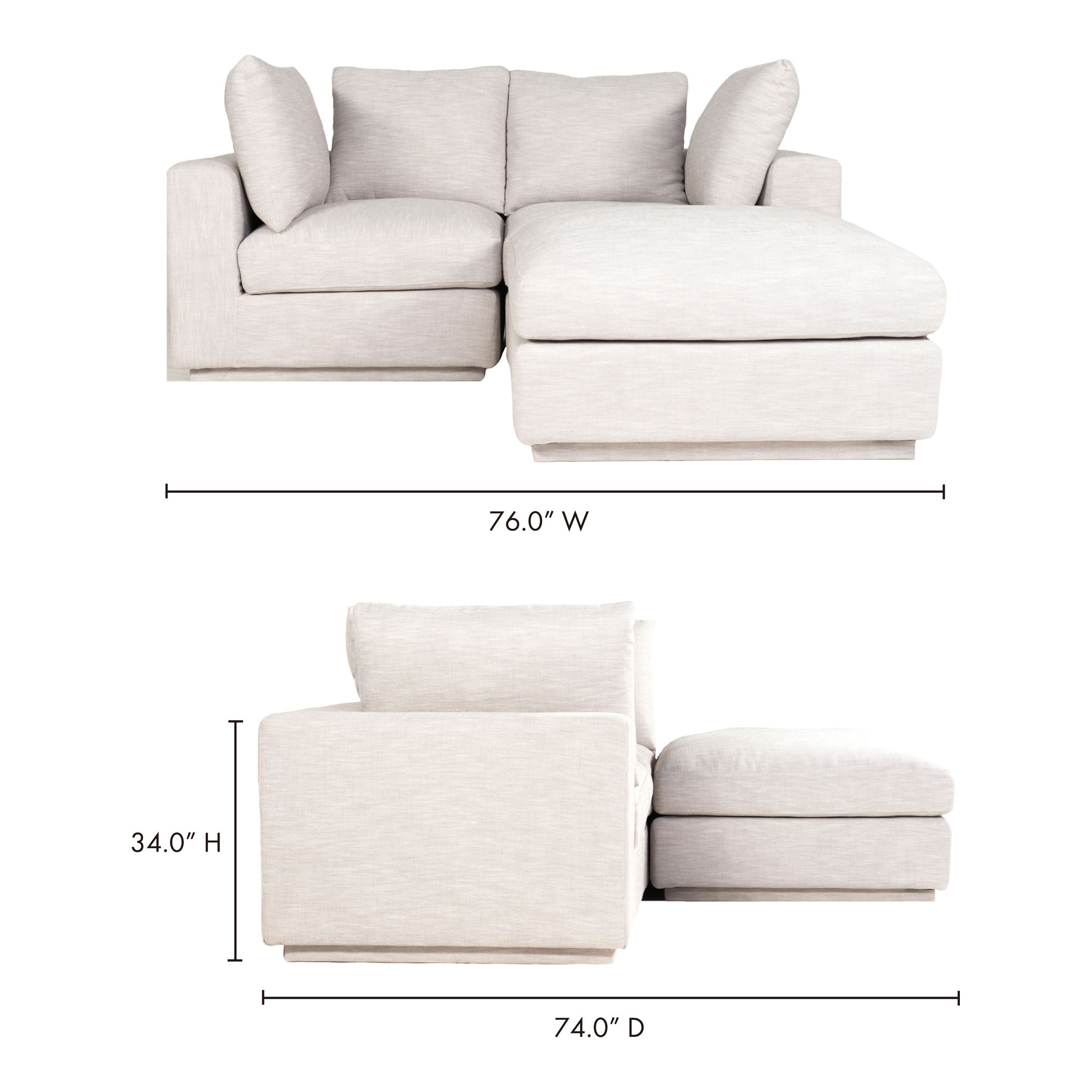 Justin Nook Modular Sectional large image 