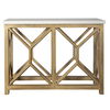 Catali Ivory Stone Console Table, Furniture by Uttermost, 41" width x 30" height x 14" depth thumbnail 1