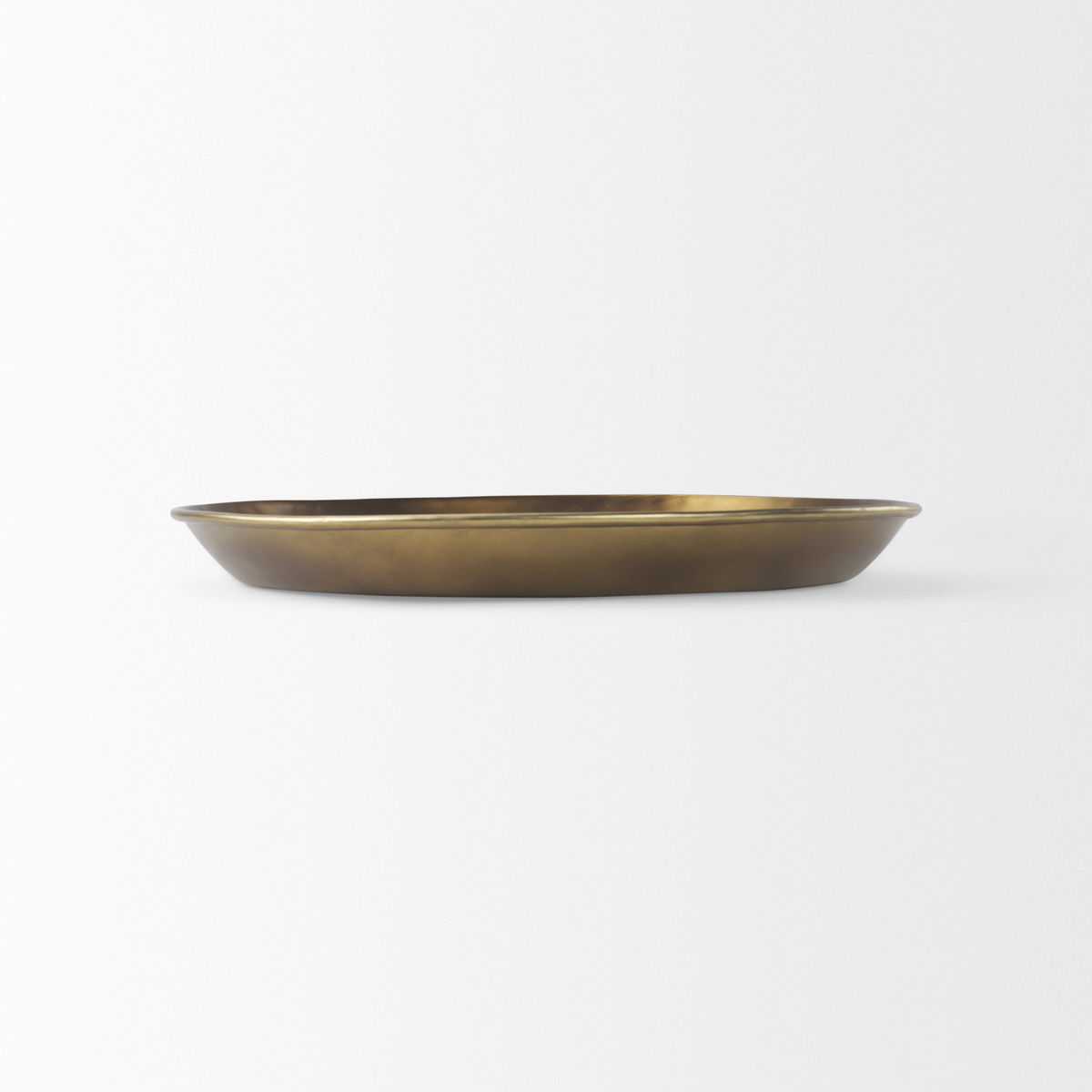 Eagan  Brass Aluminium Tray Medium, Decorative Tray by Mercana, 20" length x 20" width x 1.75" height View 4