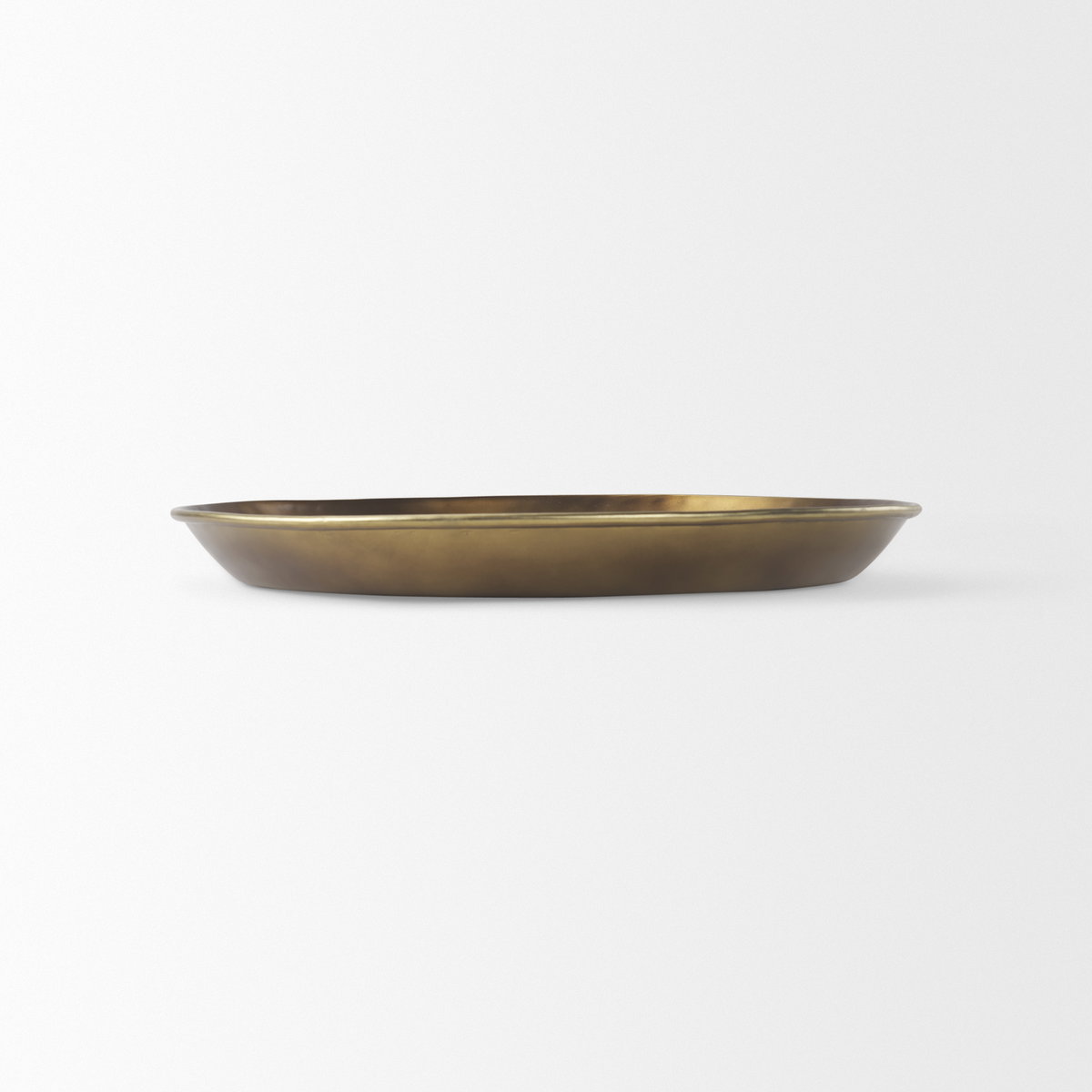 Eagan  Brass Aluminium Tray Medium, Decorative Tray by Mercana, 20" length x 20" width x 1.75" height View 4