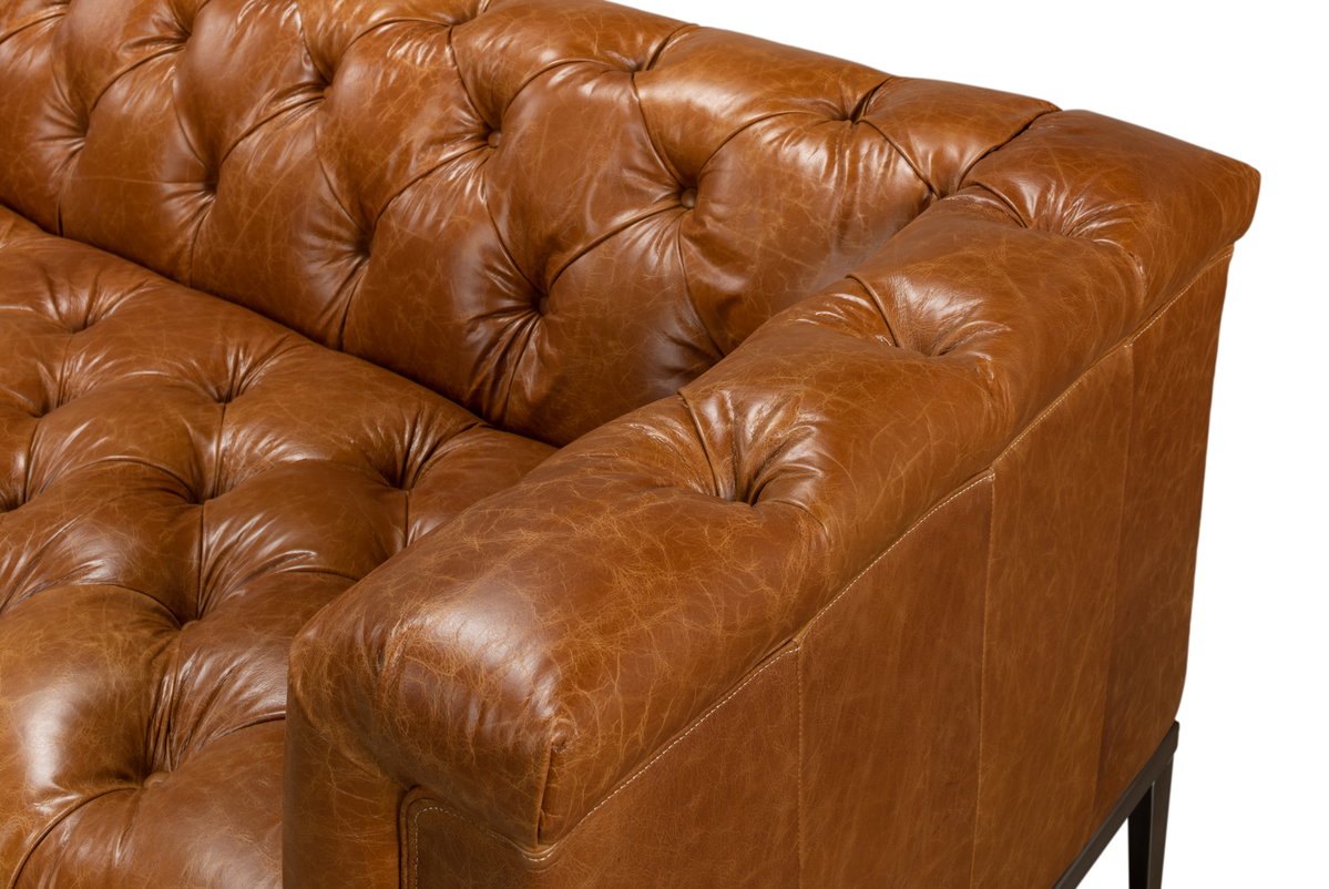 Cube Sofa, by Sarreid, 2'11" length x 7'4" width x 2'5" height View 7
