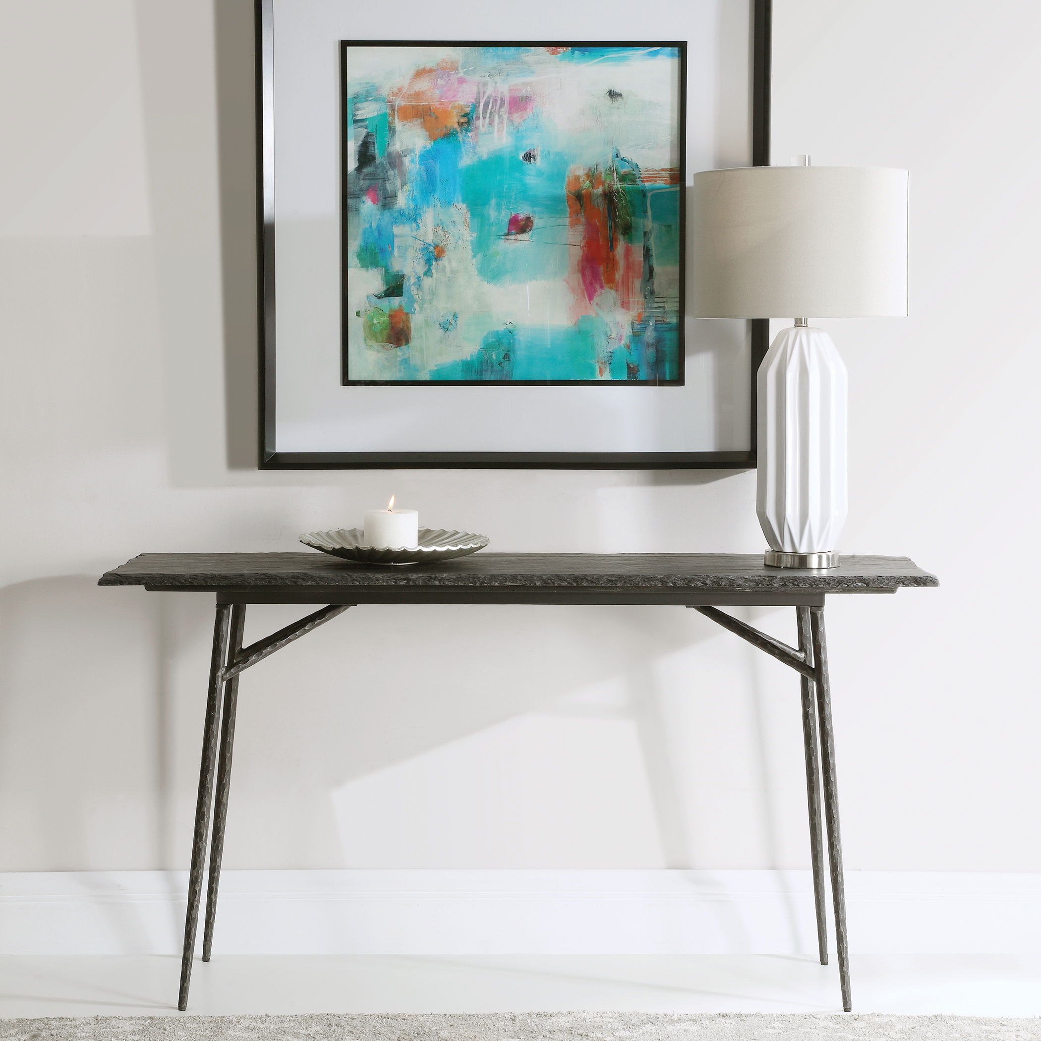 Kaduna Slate Console Table large image 