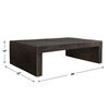 Obra Outdoor Coffee Table, Furniture by Uttermost, 48" width x 14" height x 32" depth thumbnail 3