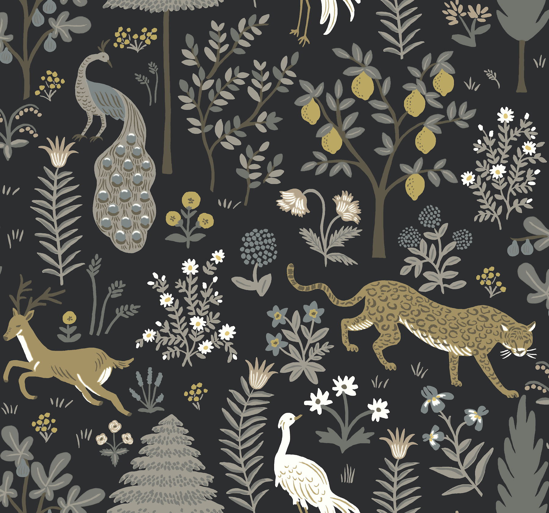 Menagerie Blue Wallpaper large image 
