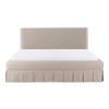 Maren Queen Bed Beige, by Moe's Home, 70" width x 45.3" height x 92" depth thumbnail 1