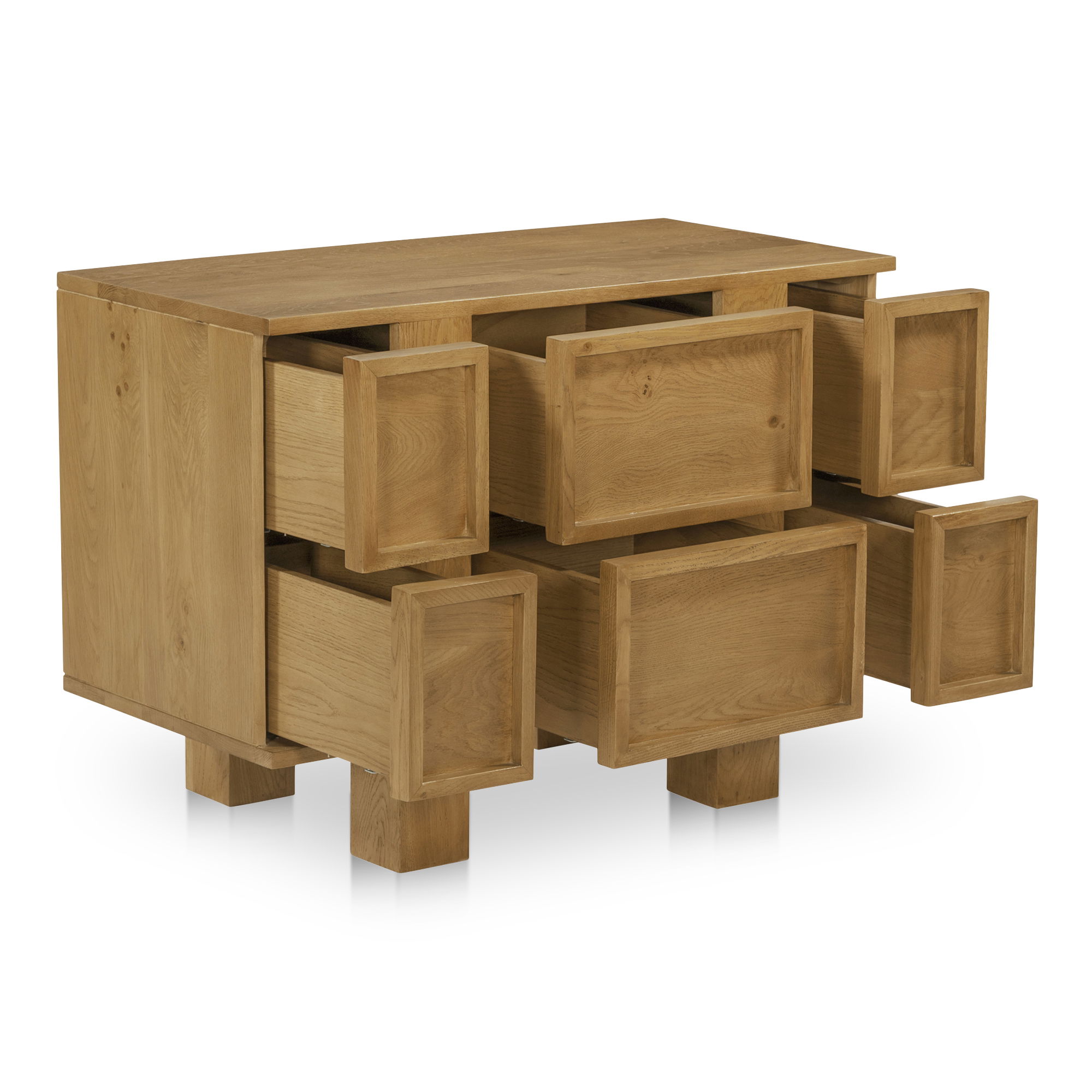 Henley Nightstand Brown, by Moe's Home, 36" width x 26" height x 18" depth View 2