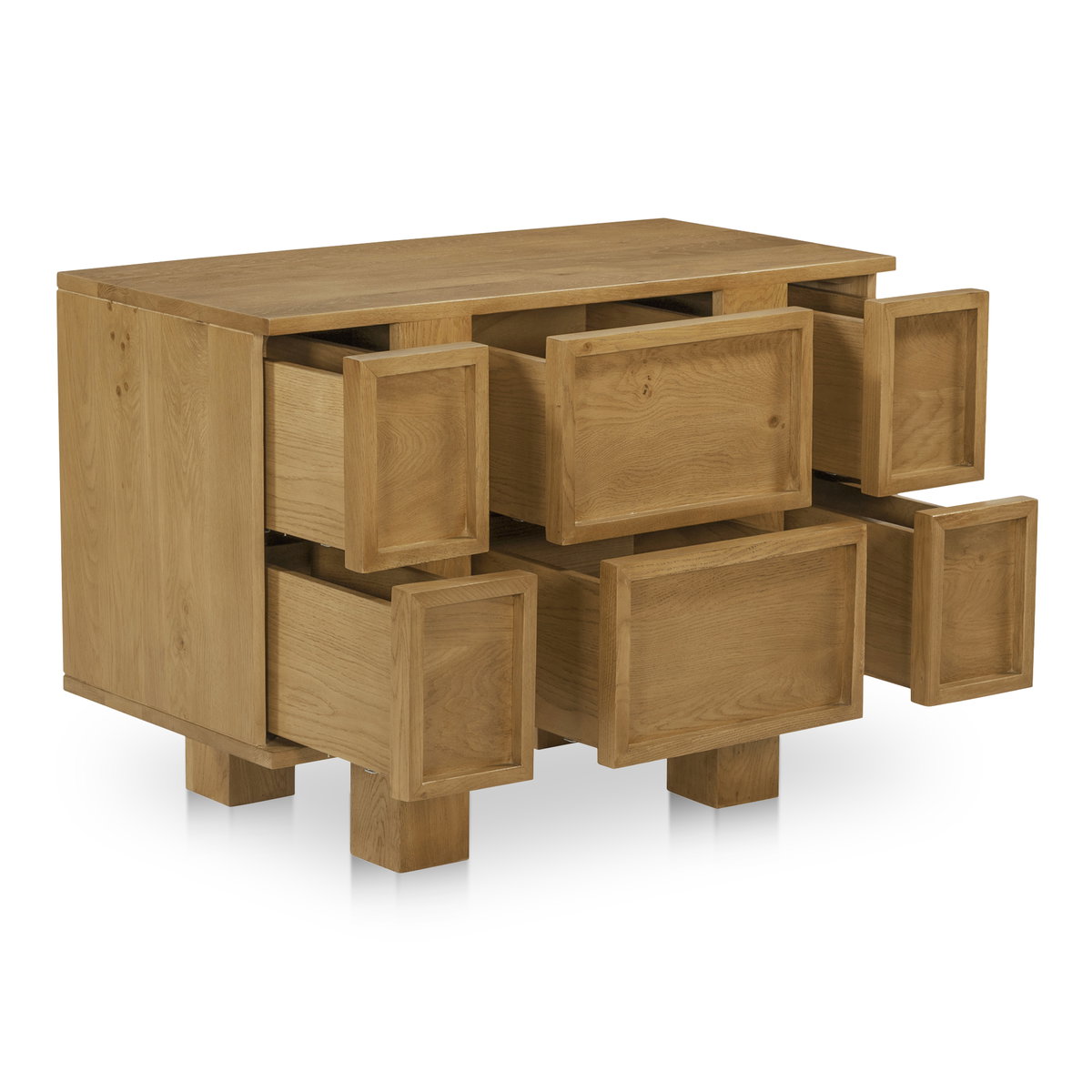 Henley Nightstand Brown, by Moe's Home, 36" width x 26" height x 18" depth View 2
