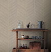 Atelier Herringbone Off White Wallpaper, by York Wall, 24' length x 3' width x 0.02" depth thumbnail 3