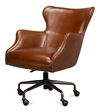 Andrew Jackson Desk Chair,Havana Leather thumbnail 0