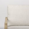 Raeleigh  Cream Fabric with Light Brown Wood Accent Chair thumbnail 7