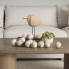 Varamala Beige Paper Mache Sphere Garland thumbnail 3