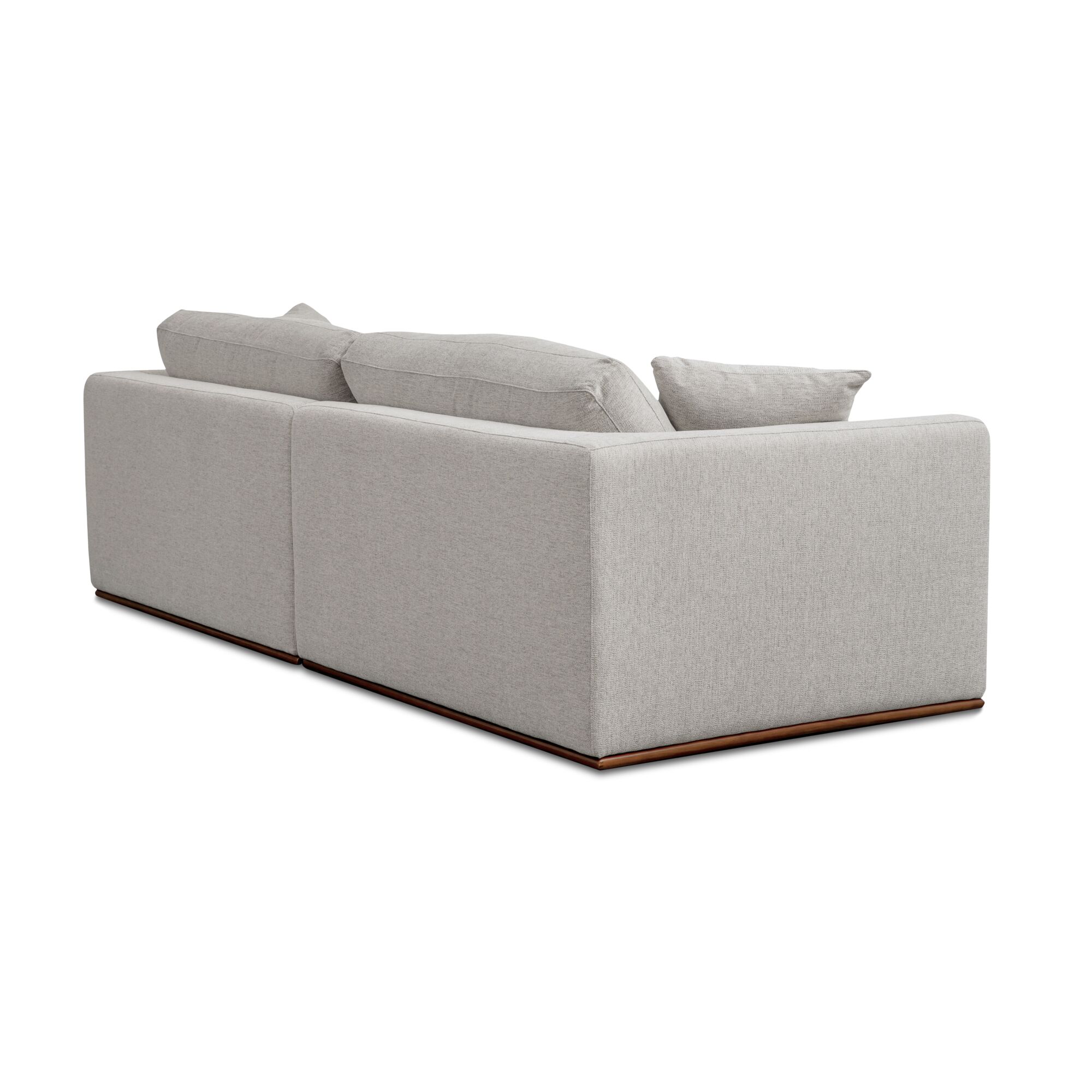 Rue Nook Modular Sectional Flecked Grey, Sectional Sofa by Moe's Home, 95.2" width x 23.6" height x 81.8" depth View 3