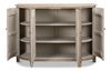 Brooks Demilune, Stone Grey, Cabinets & Sideboard by Sarreid, 63" length x 20" width x 45" height thumbnail 9