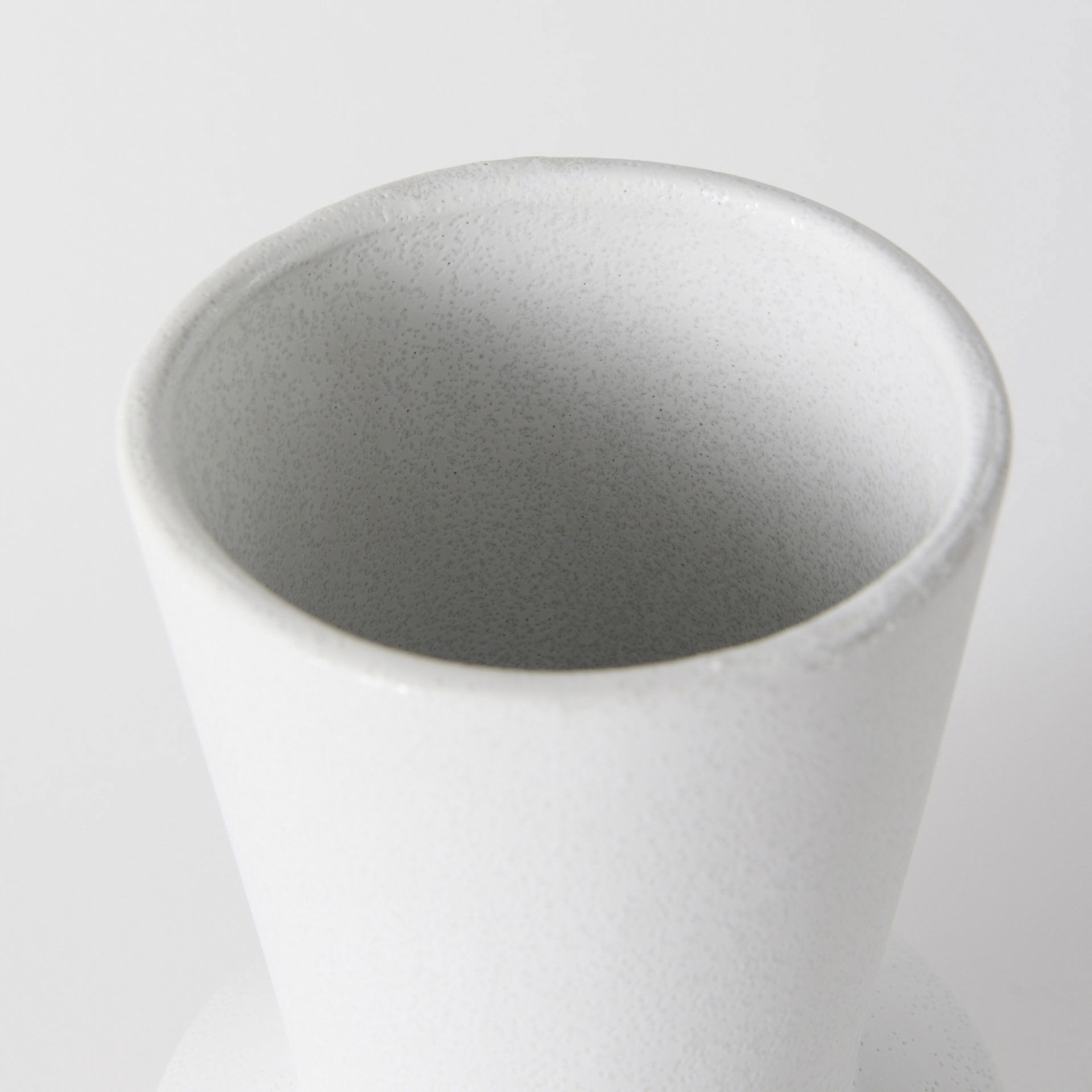 Laforge 9.4H Small White Ceramic Vase large image 