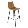 Alibi Barstool Tan - Set Of Two, Counter & Bar Stool by Moe's Home, 17.7" width x 41.5" height x 20" depth thumbnail 4