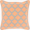 Morrocan Printed Lattice Accent Pillow Down, Decorative Pillow by Surya, 20" length x 20" width thumbnail