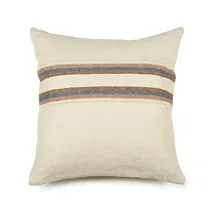 Online Designer Combined Living/Dining Belgian Harlan Stripe Pillow Cover