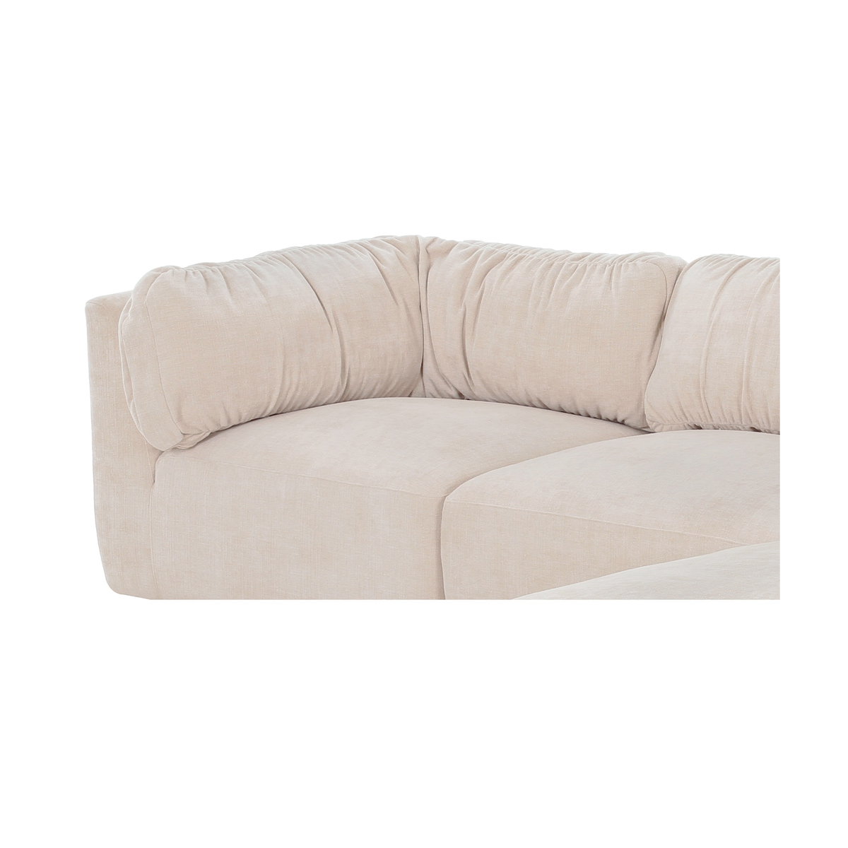 Matina Lounge Modular Sectional Oatmeal, Sectional Sofa by Moe's Home, 118" width x 30.7" height x 81.8" depth View 6