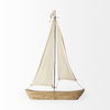 Tartane Large 22L x 2W Brown/Cream Nautical Inspired Sailboat thumbnail 3