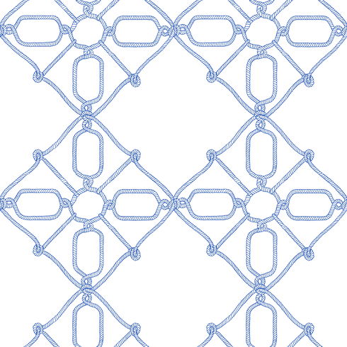 Seawater Diamond Trellis Navy & White Peel & Stick Wallpaper