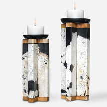Online Designer Dining Room Illini Stone Candleholders, S/2