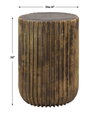 Peaks And Valleys Gold Accent Table, Side & End Table by Uttermost, 14" width x 20" height x 14" depth thumbnail 3