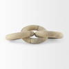 Alize Solid Wood Circular Chain Link Decorative Object, by Mercana, 14" length x 11" width x 8" height thumbnail 5